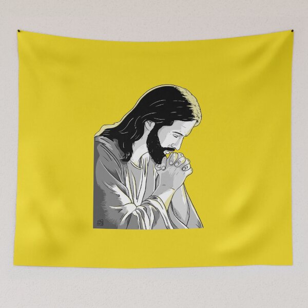 Item preview, Jesus Praying designed and sold by blacksnowcomics.