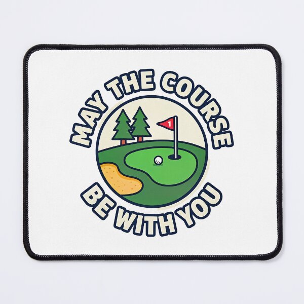 Item preview, May The Course Be With You Round designed and sold by Wild Creative Art.