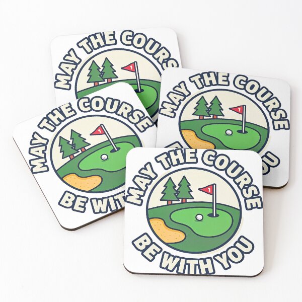 Item preview, May The Course Be With You Round designed and sold by Wild Creative Art.