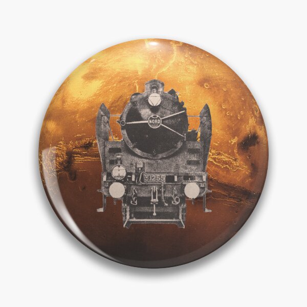Item preview, Destination Mars - Vintage Train Surreal Space Collage designed and sold by Mystral Art Studio.
