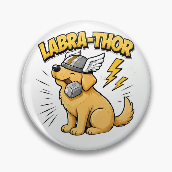 Item preview, Labra-Thor Funny Superhero Labrador Comic Design designed and sold by Nano-Threads.
