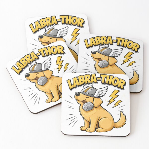Item preview, Labra-Thor Funny Superhero Labrador Comic Design designed and sold by Nano-Threads.