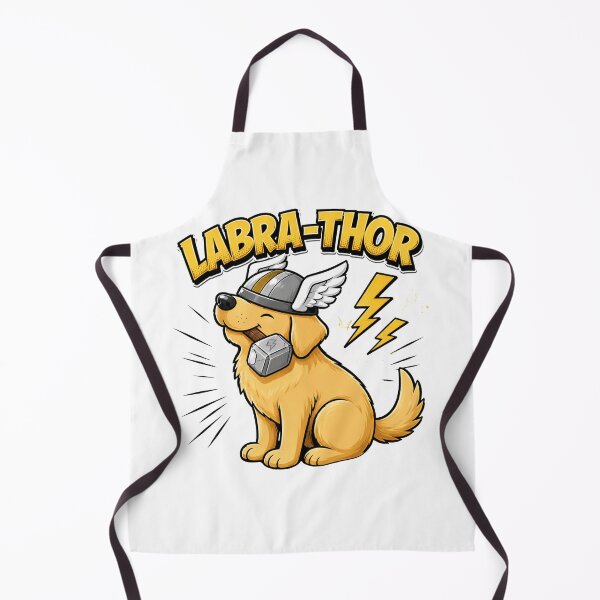 Item preview, Labra-Thor Funny Superhero Labrador Comic Design designed and sold by Nano-Threads.