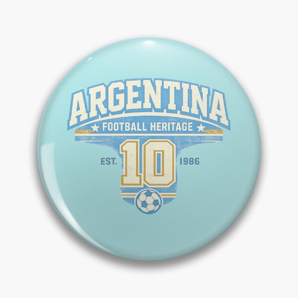 Item preview, Argentina Football Heritage Retro Supporter T-Shirt Design designed and sold by Timeless Design.