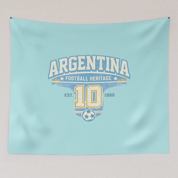 Item preview, Argentina Football Heritage Retro Supporter T-Shirt Design designed and sold by Timeless Design.