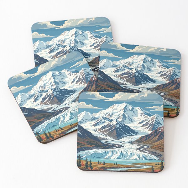 Item preview, Wrangell-St. Elias National Park USA Travel Vintage designed and sold by RareDeerArt.