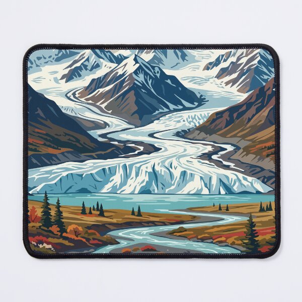 Item preview, Wrangell-St. Elias National Park USA Travel Vintage designed and sold by RareDeerArt.