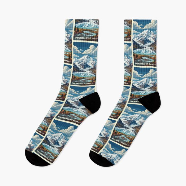 Item preview, Wrangell-St. Elias National Park USA Travel Vintage designed and sold by RareDeerArt.