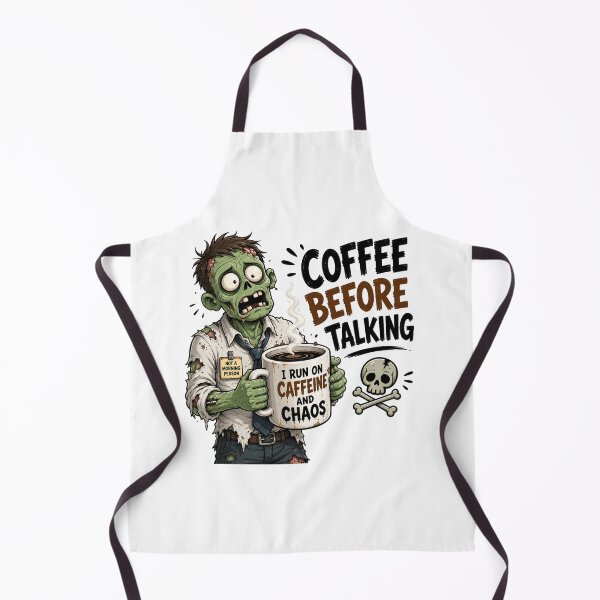 Item preview, Coffee Before Talking T-Shirt | Funny Zombie Humor designed and sold by JustResultsCo.