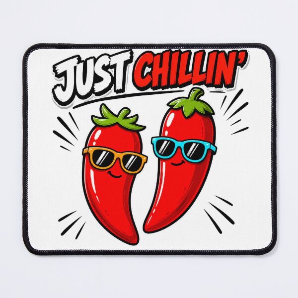 Item preview, Just Chillin Funny Chili Pepper Cartoon Design designed and sold by Nano-Threads.