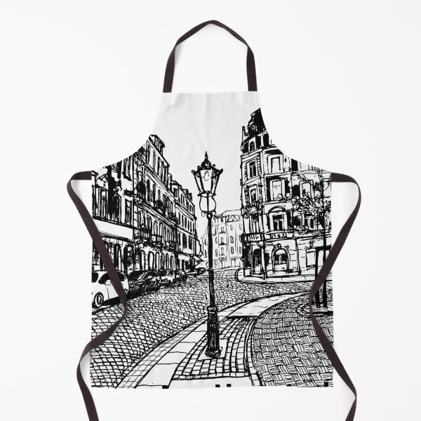 Item preview, Lutherplatz Dresden Neustadt – Black and white ink urban sketch designed and sold by UMA Urban Sketch.