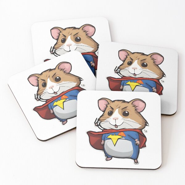 Item preview, Superhero Hamster Sticker designed and sold by Design Drift.