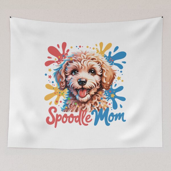 Item preview, Spoodle Mom Color Splash Dog Lover Design – Cute Spoodle Puppy Mother Gift designed and sold by ArcticFoxStudio.