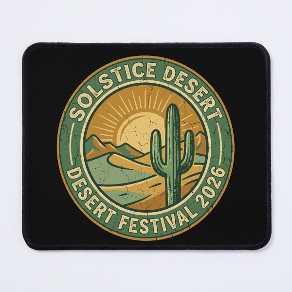 Item preview, Vintage Solstice Desert Festival 2026 Badge designed and sold by TeNovaStudio.