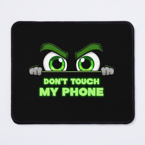 Item preview, Funny Don't Touch My Phone Cartoon Eyes Sticker designed and sold by Kavya Art.