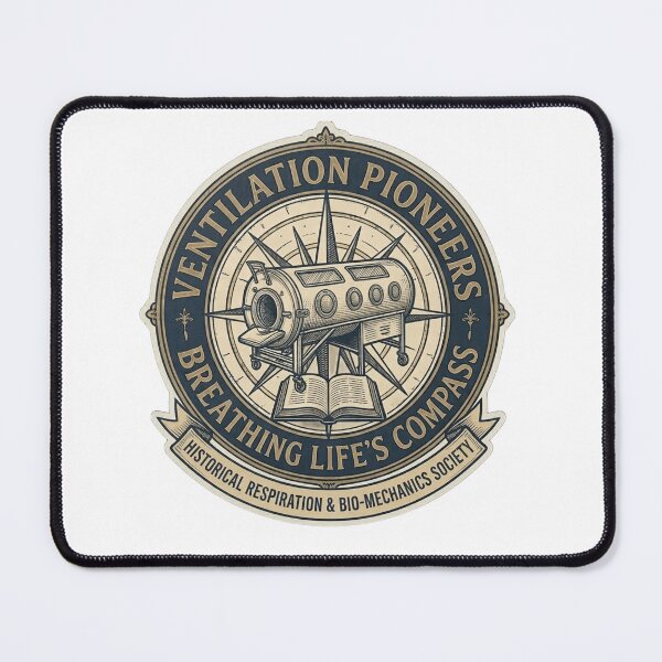 Item preview, Vintage Iron Lung Medical History Emblem - Ventilation Pioneers designed and sold by Fatomfatom.