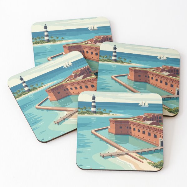 Item preview, Dry Tortugas National Park USA Travel Vintage designed and sold by RareDeerArt.