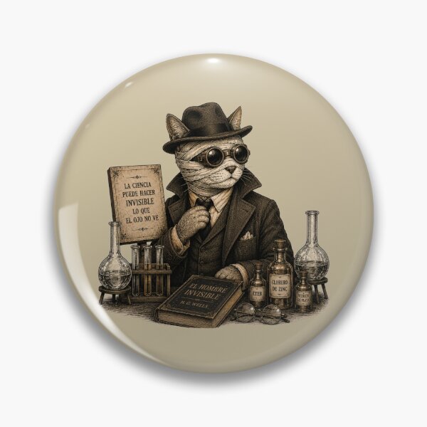Item preview, The Invisible Cat Scientist – Literary Mystery Cat designed and sold by Caradestrella.