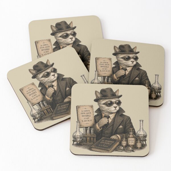 Item preview, The Invisible Cat Scientist – Literary Mystery Cat designed and sold by Caradestrella.