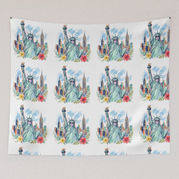 Item preview, America Statue of Liberty Bubblegum – Patriotic USA Star Sunglasses Design designed and sold by DoodloraStudio.