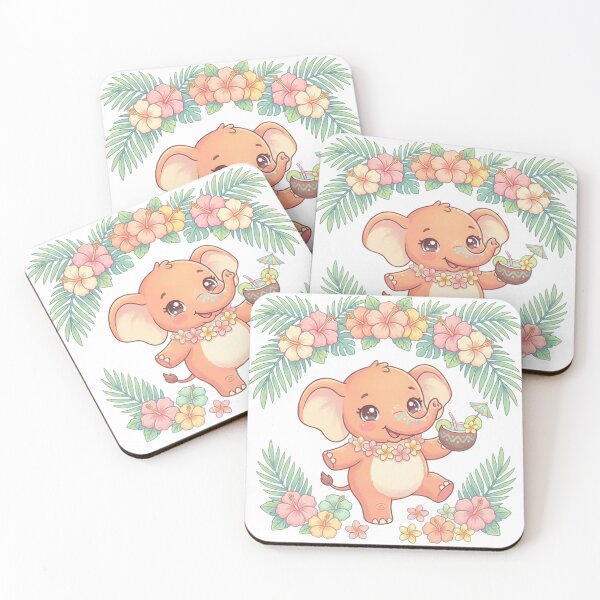 Item preview, Cute Tropical Elephant with Bird designed and sold by MyshopnameSell.