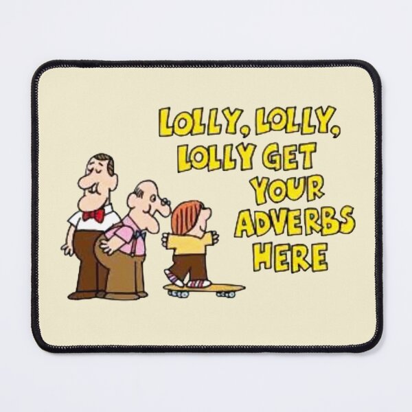 Item preview, Lolly Get Your Adverbs Here - Schoolhouse Rock - Authentic, Distressed Vintage Syle designed and sold by Offset Vinyl Film.