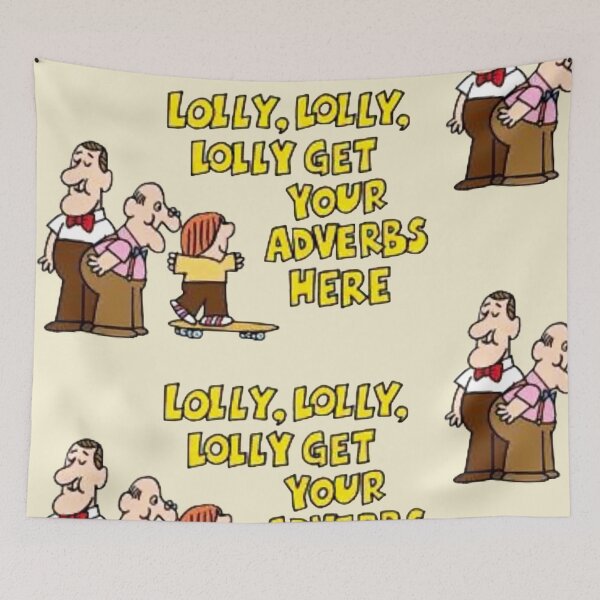 Item preview, Lolly Get Your Adverbs Here - Schoolhouse Rock - Authentic, Distressed Vintage Syle designed and sold by Offset Vinyl Film.