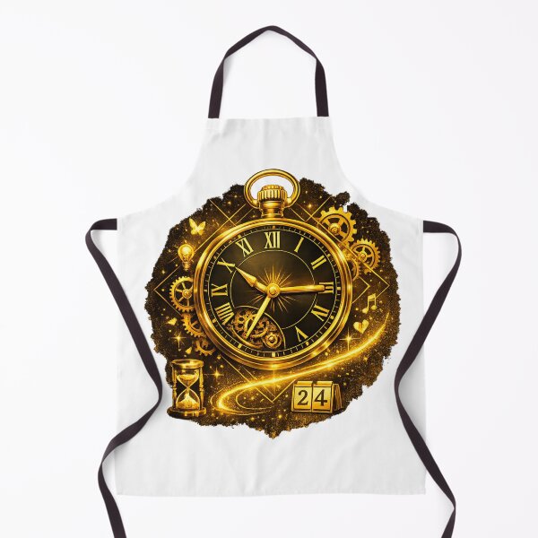 Item preview, Golden Timekeeper — Ultra Premium Radiant Clock Art designed and sold by InfiniteArchive.