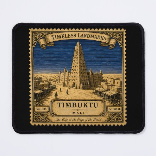 Item preview, Timbuktu Print — Timeless Landmarks Art — Mali Travel Poster — Africa Ancient City Vol. 038 designed and sold by Martin's_Design.