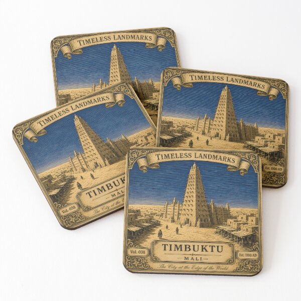 Item preview, Timbuktu Print — Timeless Landmarks Art — Mali Travel Poster — Africa Ancient City Vol. 038 designed and sold by Martin's_Design.