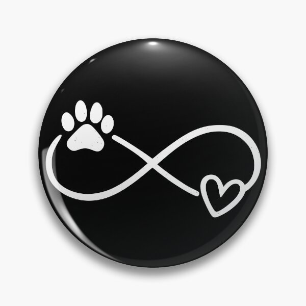 Item preview, White Paw Infinity Heart Beloved Pet Tribute designed and sold by Corvoria.