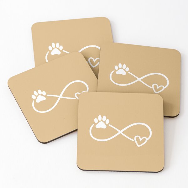 Item preview, White Paw Infinity Heart Beloved Pet Tribute designed and sold by Corvoria.
