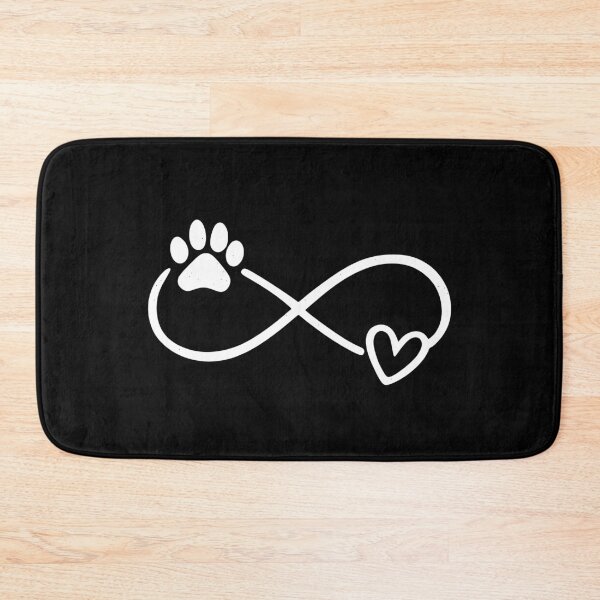 Item preview, White Paw Infinity Heart Beloved Pet Tribute designed and sold by Corvoria.