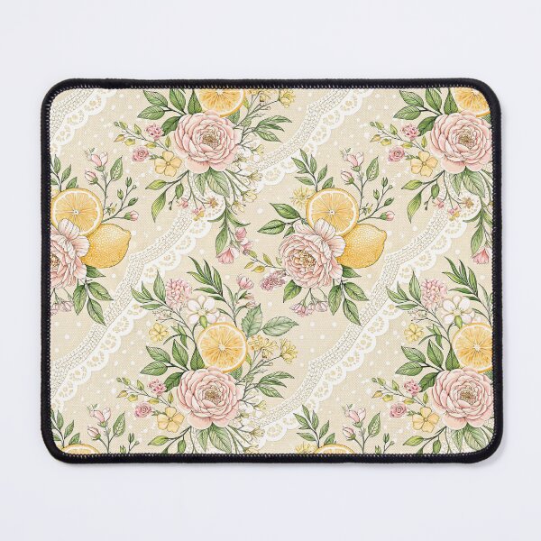 Item preview, Coquette Lemon Floral Lace designed and sold by Petal & Pattern Co.
