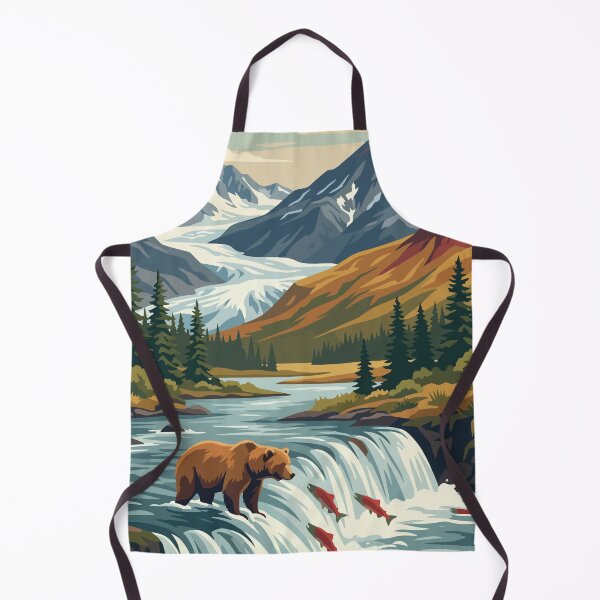 Item preview, Katmai National Park USA Travel Vintage designed and sold by RareDeerArt.