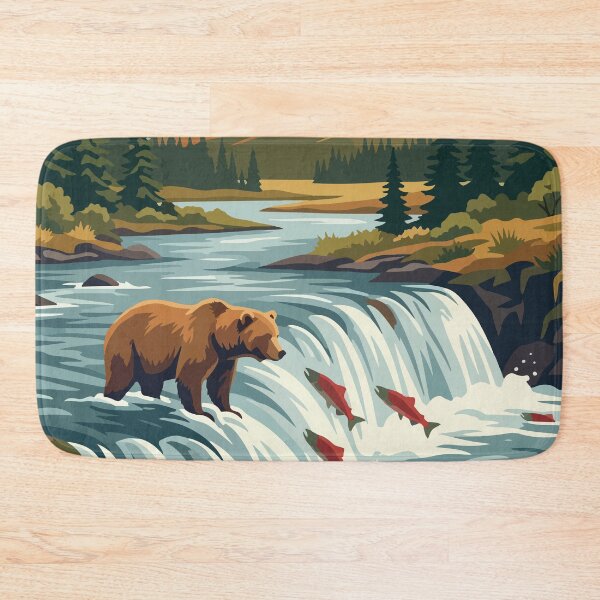 Item preview, Katmai National Park USA Travel Vintage designed and sold by RareDeerArt.