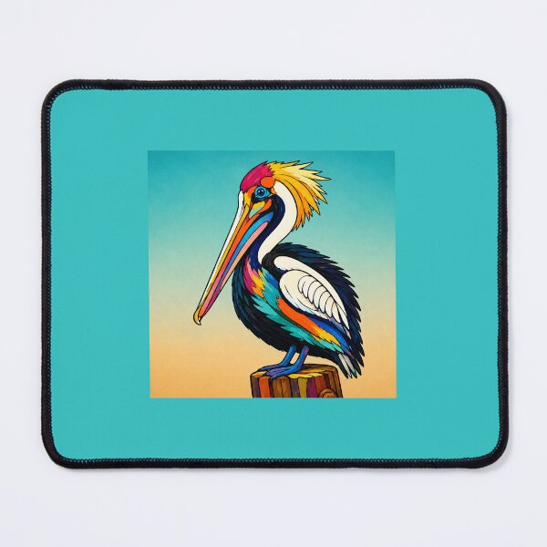 Item preview, Color Splash Pelican, Tropical Coastal Bird Art by Sherry Lynn designed and sold by Sherrylynart.