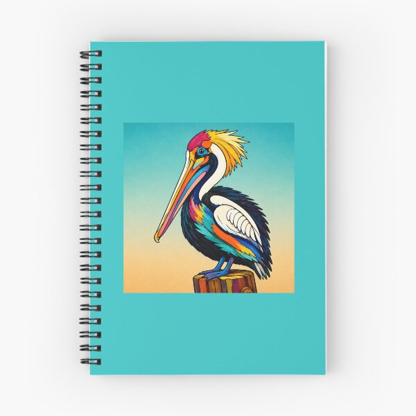 Item preview, Color Splash Pelican, Tropical Coastal Bird Art by Sherry Lynn designed and sold by Sherrylynart.