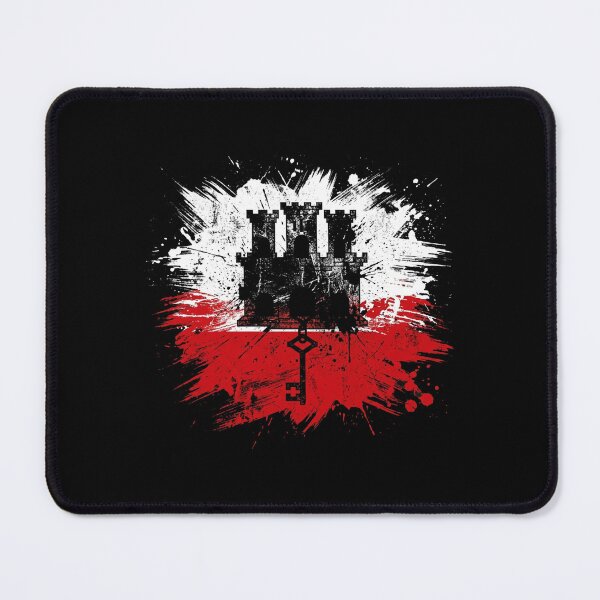 Item preview, Grunge Gibraltar Flag Splatter Paint Art designed and sold by DuckOddity.