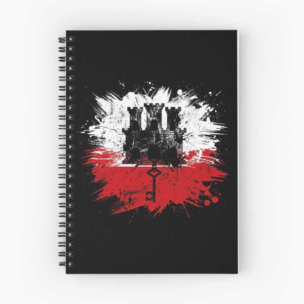 Item preview, Grunge Gibraltar Flag Splatter Paint Art designed and sold by DuckOddity.
