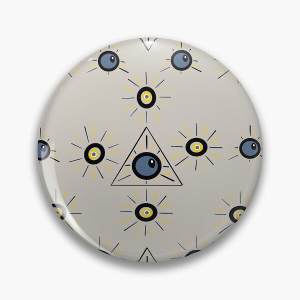 Item preview, Mystic Evil Eye Pattern – Grey Boho Spiritual Aesthetic designed and sold by GleiciLeal.