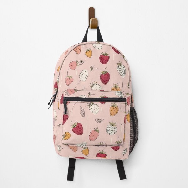 Item preview, Doodle Strawberry Pattern Cottagecore Aesthetic designed and sold by Whimsical Wayfarer.