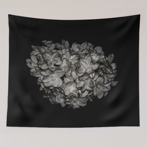 Item preview, Dark Lilac Cluster Floating on Black Background designed and sold by LueNoir.
