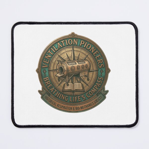 Item preview, Tarnished Bronze Iron Lung Medical History Emblem - Ventilation Pioneers designed and sold by Fatomfatom.