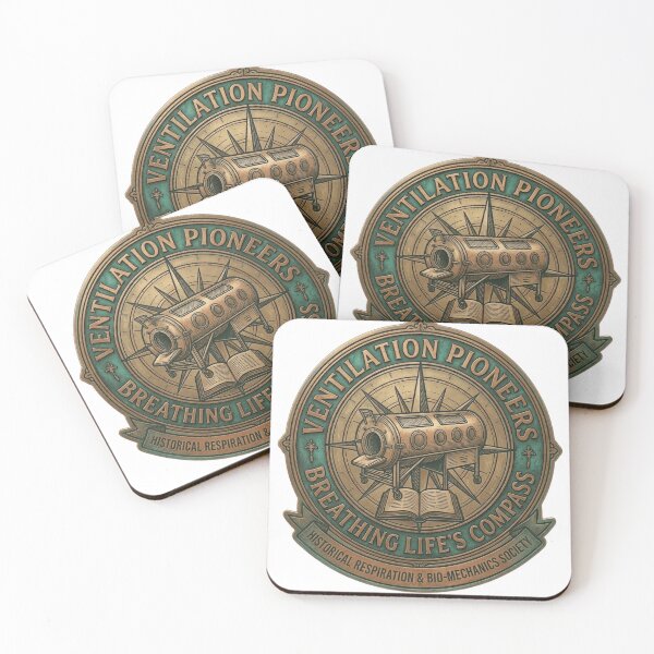 Item preview, Tarnished Bronze Iron Lung Medical History Emblem - Ventilation Pioneers designed and sold by Fatomfatom.