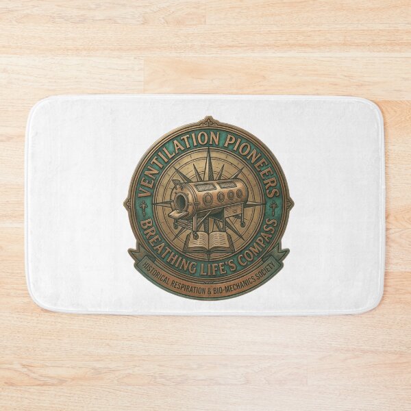 Item preview, Tarnished Bronze Iron Lung Medical History Emblem - Ventilation Pioneers designed and sold by Fatomfatom.