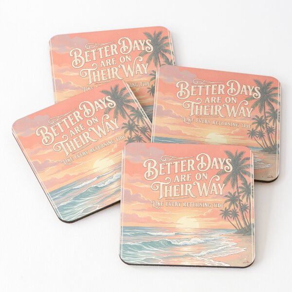 Item preview, Better Days Are on Their Way – Ocean Therapy Poster Design designed and sold by Sea Gem.