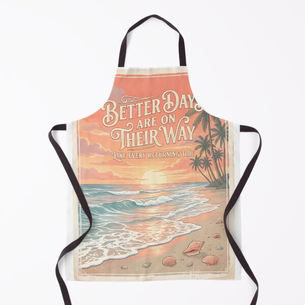 Item preview, Better Days Are on Their Way – Ocean Therapy Poster Design designed and sold by Sea Gem.