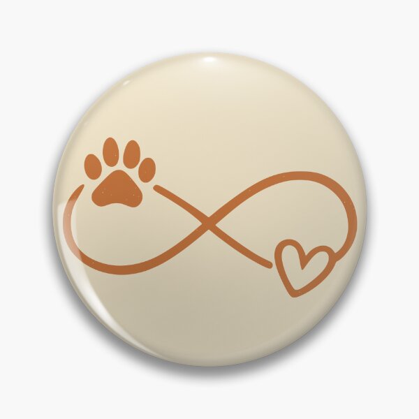 Item preview, Warm Paw Infinity Heart Pet Memory Design designed and sold by Corvoria.