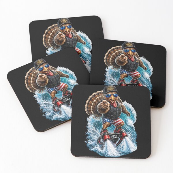 Item preview, Patriotic Flyboard Turkey Surfing Design designed and sold by FREENATION2026.